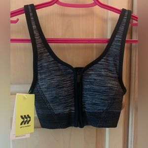 Zip front sports bra size XS